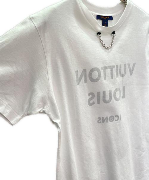 LOUIS VUITTON（ルイ ヴィトン）LOUIS VUITTON (ルイ ヴィトン) 20SS チェーンモチーフTシャツ/RW201W LCT FITS02 ホワイト サイズ:ｌの古着・服飾アイテム