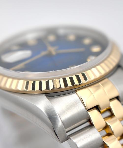 ROLEX（ロレックス）ROLEX (ロレックス) Datejust 36 デイトジャスト36 Ref.16233G 36mm ブルーグラデーション文字盤 10Pダイヤモンド ブルーグラデーション文字盤 サイズ:36mm/18cmの古着・服飾アイテム