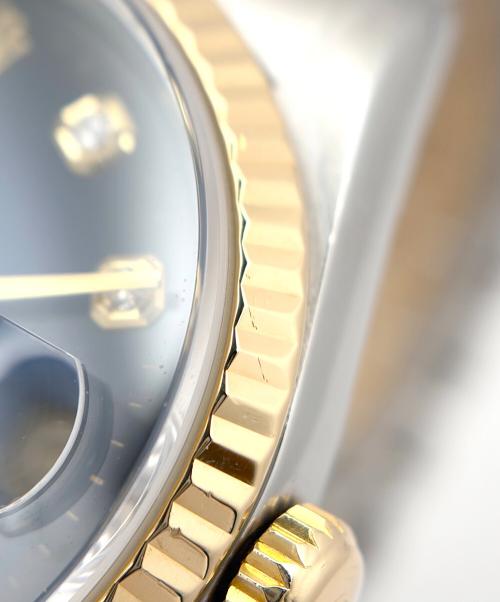 ROLEX（ロレックス）ROLEX (ロレックス) Datejust 36 デイトジャスト36 Ref.16233G 36mm ブルーグラデーション文字盤 10Pダイヤモンド ブルーグラデーション文字盤 サイズ:36mm/18cmの古着・服飾アイテム