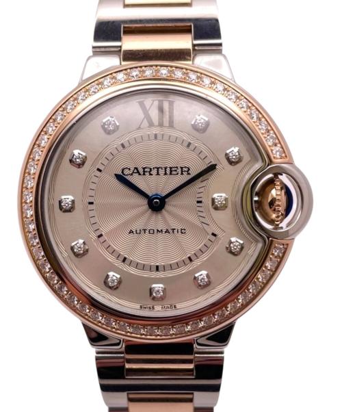 Cartier（カルティエ）Cartier (カルティエ) Ballon Bleu/バロンブルー/WE902077/シルバー文字盤 シルバー文字盤の古着・服飾アイテム
