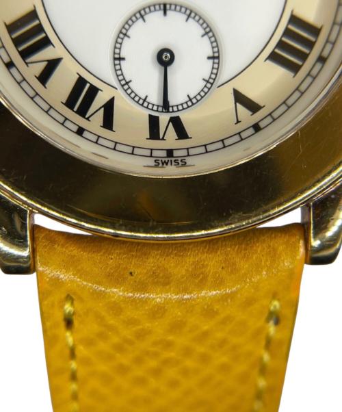 Cartier（カルティエ）Cartier (カルティエ) MUST DE CARTIER RONDE/マストドゥカルティエロンド Ref.W1006922 アイボリー文字盤 白文字盤の古着・服飾アイテム