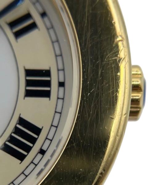 Cartier（カルティエ）Cartier (カルティエ) MUST DE CARTIER RONDE/マストドゥカルティエロンド Ref.W1006922 アイボリー文字盤 白文字盤の古着・服飾アイテム