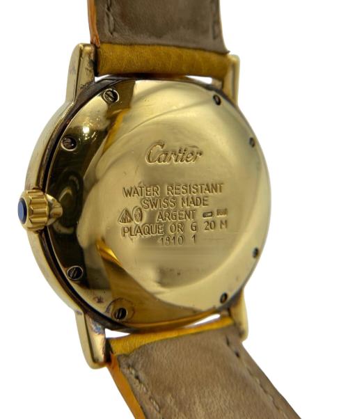 Cartier（カルティエ）Cartier (カルティエ) MUST DE CARTIER RONDE/マストドゥカルティエロンド Ref.W1006922 アイボリー文字盤 白文字盤の古着・服飾アイテム
