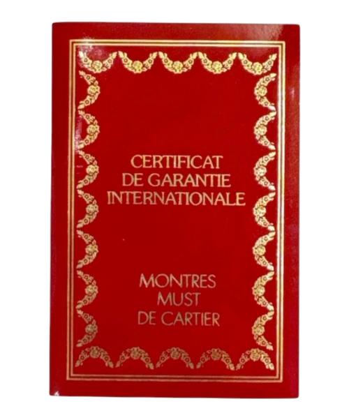 Cartier（カルティエ）Cartier (カルティエ) MUST DE CARTIER RONDE/マストドゥカルティエロンド Ref.W1006922 アイボリー文字盤 白文字盤の古着・服飾アイテム