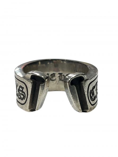 CHROME HEARTS（クロムハーツ）CHROME HEARTS (クロムハーツ) LG SCROLL LABEL / ラージスクロールラベルリング サイズ:21の古着・服飾アイテム