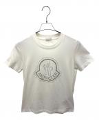 MONCLERモンクレール）の古着「ラインストーンTシャツ」｜ホワイト