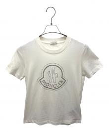 MONCLER（モンクレール）の古着「ラインストーンTシャツ」｜ホワイト