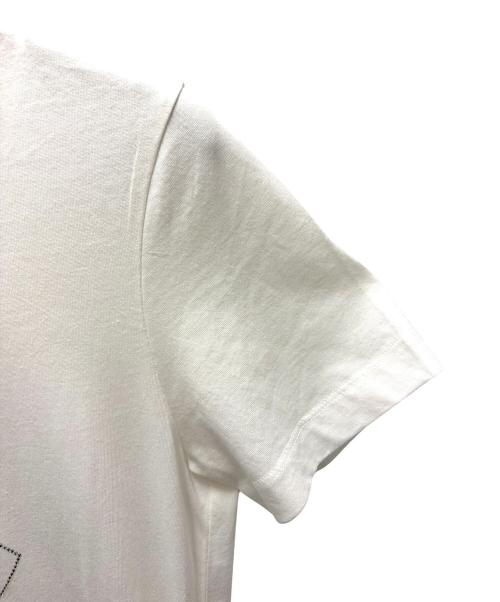 MONCLER（モンクレール）MONCLER (モンクレール) ラインストーンTシャツ ホワイト サイズ:Mの古着・服飾アイテム