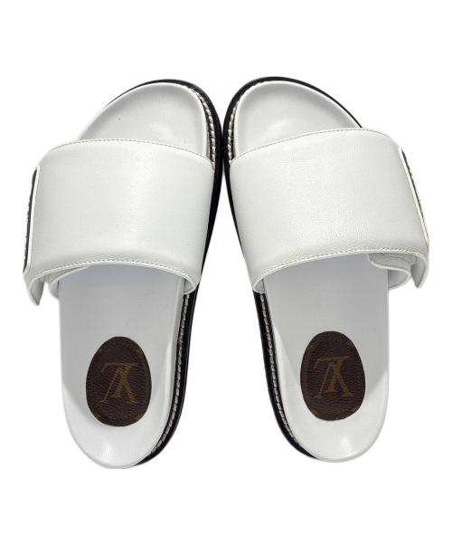 LOUIS VUITTON（ルイ ヴィトン）LOUIS VUITTON (ルイ ヴィトン) LV サンセット・ラインコンフォートサンダル/LV Sunset 'White Leather' ホワイト サイズ:35の古着・服飾アイテム