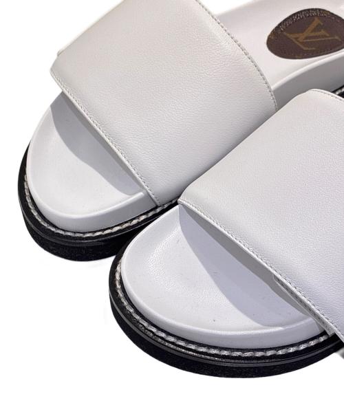 LOUIS VUITTON（ルイ ヴィトン）LOUIS VUITTON (ルイ ヴィトン) LV サンセット・ラインコンフォートサンダル/LV Sunset 'White Leather' ホワイト サイズ:35の古着・服飾アイテム