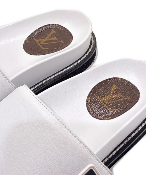 LOUIS VUITTON（ルイ ヴィトン）LOUIS VUITTON (ルイ ヴィトン) LV サンセット・ラインコンフォートサンダル/LV Sunset 'White Leather' ホワイト サイズ:35の古着・服飾アイテム