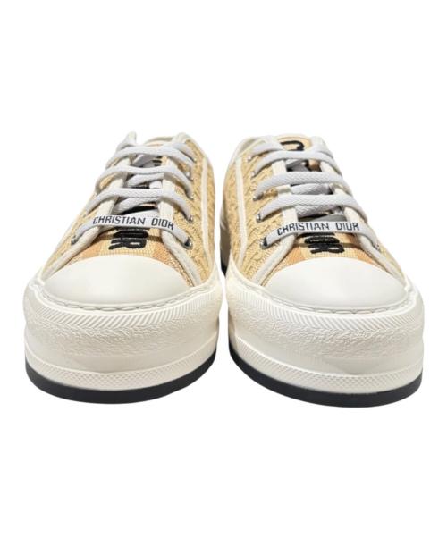 Christian Dior（クリスチャン ディオール）Christian Dior (クリスチャン ディオール) WALKN'DIOR/ウォーキンディオール スニーカー ベージュ サイズ:38 1/2の古着・服飾アイテム
