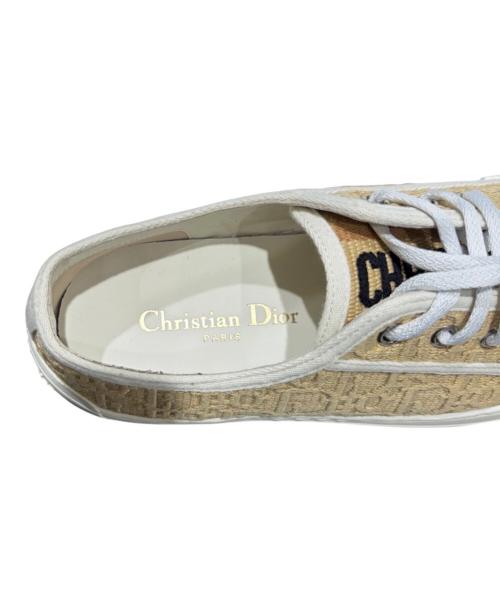 Christian Dior（クリスチャン ディオール）Christian Dior (クリスチャン ディオール) WALKN'DIOR/ウォーキンディオール スニーカー ベージュ サイズ:38 1/2の古着・服飾アイテム