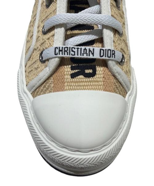 Christian Dior（クリスチャン ディオール）Christian Dior (クリスチャン ディオール) WALKN'DIOR/ウォーキンディオール スニーカー ベージュ サイズ:38 1/2の古着・服飾アイテム