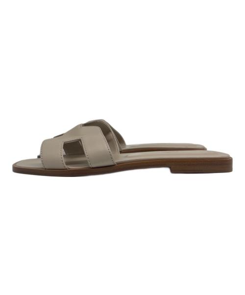 HERMES（エルメス）HERMES (エルメス) オランサンダル/Oran Leather Sandals ベージュ サイズ:36の古着・服飾アイテム