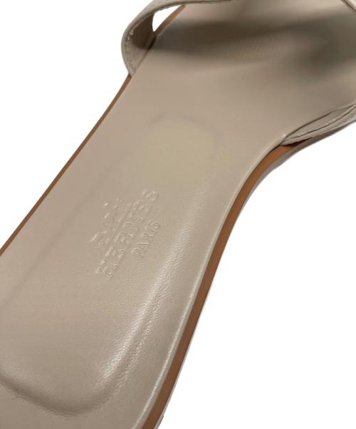 HERMES（エルメス）HERMES (エルメス) オランサンダル/Oran Leather Sandals ベージュ サイズ:36の古着・服飾アイテム