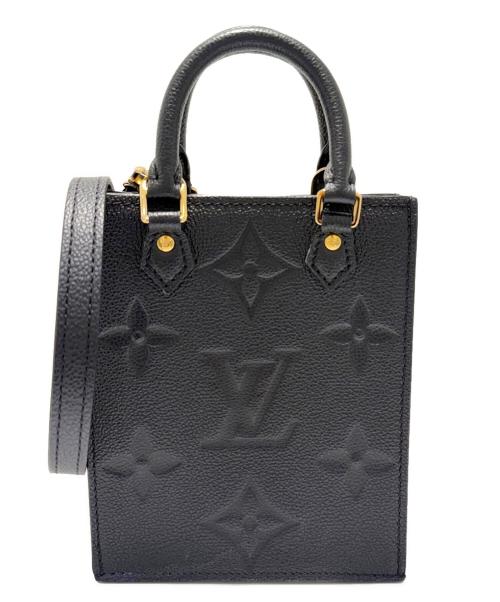 LOUIS VUITTON（ルイ ヴィトン）LOUIS VUITTON (ルイ ヴィトン) Petite Sac Plat/プティ・サックプラ/M81417 ブラックの古着・服飾アイテム
