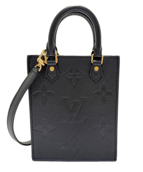 LOUIS VUITTON（ルイ ヴィトン）LOUIS VUITTON (ルイ ヴィトン) Petite Sac Plat/プティ・サックプラ/M81417 ブラックの古着・服飾アイテム