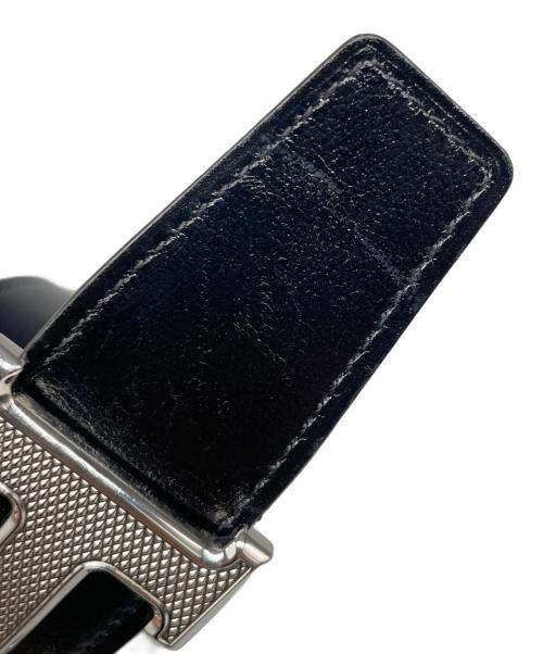 HERMES（エルメス）HERMES (エルメス) Reversible H Belt リバーシブル Hベルト B刻印:2023年製 ブラック×ゴールド サイズ:95の古着・服飾アイテム