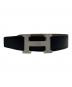 HERMES（エルメス）の古着「Reversible H Belt リバーシブル Hベルト B刻印:2023年製」｜ブラック×ゴールド