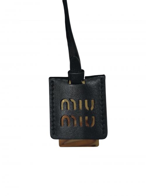 MIU MIU（ミュウミュウ）MIU MIU (ミュウミュウ) ミニボストンバッグ ブラック サイズ:-の古着・服飾アイテム