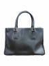 PRADA (プラダ) ガレリア サフィアーノレザー ミディアムバッグ ブラック サイズ:ミディアム：170000円