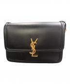 Saint Laurent Parisサンローランパリ）の古着「ショルダーバッグ」｜ブラック×ゴールド