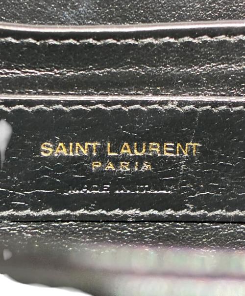 Saint Laurent Paris（サンローランパリ）Saint Laurent Paris (サンローランパリ) ショルダーバッグ ブラック×ゴールドの古着・服飾アイテム