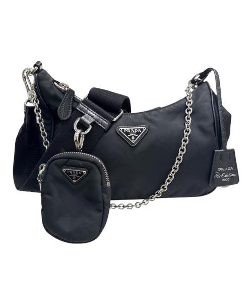 PRADA（プラダ）PRADA (プラダ) ナイロンショルダーバッグ ブラック サイズ:-の古着・服飾アイテム