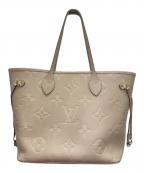 LOUIS VUITTONルイ ヴィトン）の古着「ネヴァーフル MM モノグラム・アンプラント/Neverfull MM Monogram Empreinte Tote Bag」｜ベージュ
