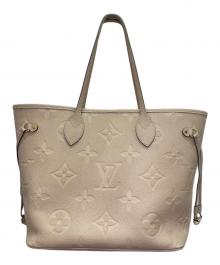 LOUIS VUITTON（ルイ ヴィトン）の古着「ネヴァーフル MM モノグラム・アンプラント/Neverfull MM Monogram Empreinte Tote Bag」｜ベージュ