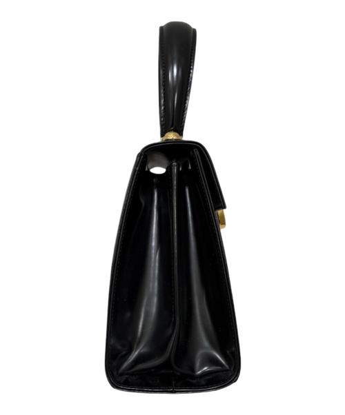Salvatore Ferragamo（サルヴァトーレ フェラガモ）Salvatore Ferragamo (サルヴァトーレ フェラガモ) ガンチーニ トップハンドルショルダーバッグ ブラックの古着・服飾アイテム