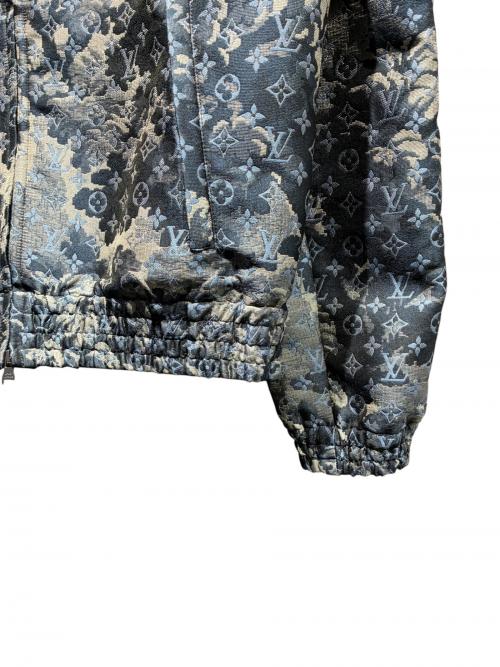 LOUIS VUITTON（ルイ ヴィトン）LOUIS VUITTON (ルイ ヴィトン) モノグラムタペストリーフーディーブルゾン ネイビー サイズ:SIZE 48の古着・服飾アイテム