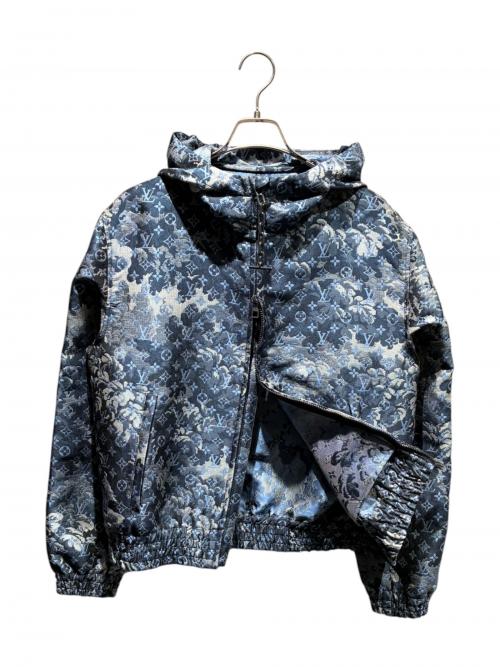 LOUIS VUITTON（ルイ ヴィトン）LOUIS VUITTON (ルイ ヴィトン) モノグラムタペストリーフーディーブルゾン ネイビー サイズ:SIZE 48の古着・服飾アイテム