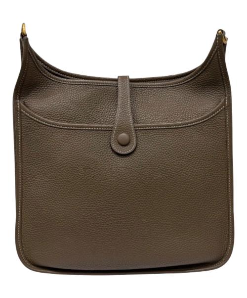 HERMES（エルメス）HERMES (エルメス) エブリン3PM/トリヨンクレマンス/エトゥープ/ゴールド金具/D刻印:2019年製 エトゥープ サイズ:PMの古着・服飾アイテム