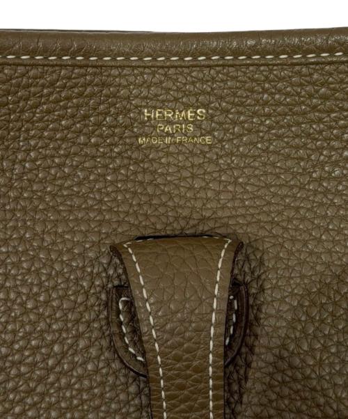 HERMES（エルメス）HERMES (エルメス) エブリン3PM/トリヨンクレマンス/エトゥープ/ゴールド金具/D刻印:2019年製 エトゥープ サイズ:PMの古着・服飾アイテム