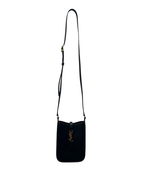 Saint Laurent Paris（サンローランパリ）Saint Laurent Paris (サンローランパリ) LE 5 A 7/ル・サンカセット ミニバーティカル ブラック サイズ:ミニの古着・服飾アイテム