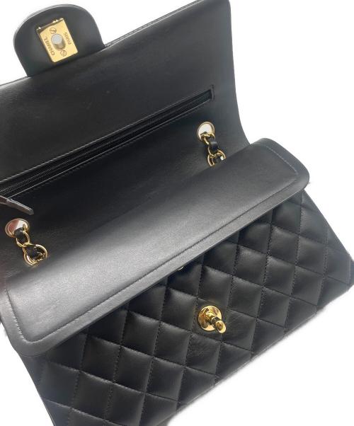 CHANEL（シャネル）CHANEL (シャネル) Wフラップチェーンショルダーバッグ/Double Flap Chain Shoulder Bag ブラック サイズ:25の古着・服飾アイテム