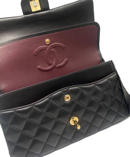 CHANEL（シャネル）CHANEL (シャネル) Wフラップチェーンショルダーバッグ/Double Flap Chain Shoulder Bag ブラック サイズ:25の古着・服飾アイテム
