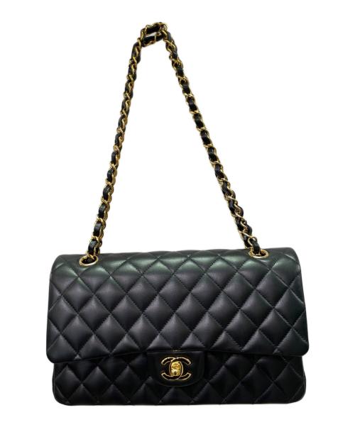 CHANEL（シャネル）CHANEL (シャネル) Wフラップチェーンショルダーバッグ/Double Flap Chain Shoulder Bag ブラック サイズ:25の古着・服飾アイテム
