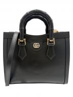 GUCCIグッチ）の古着「ダイアナ ミディアム バンブー トートバッグ」｜ブラック