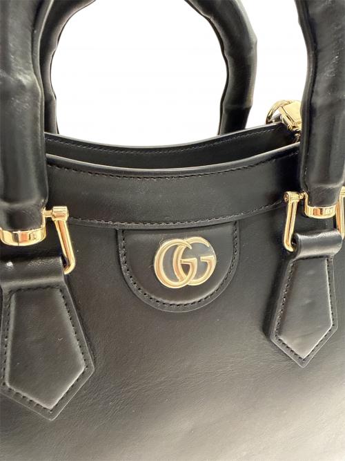 GUCCI（グッチ）GUCCI (グッチ) ダイアナ ミディアム バンブー トートバッグ  ブラックの古着・服飾アイテム