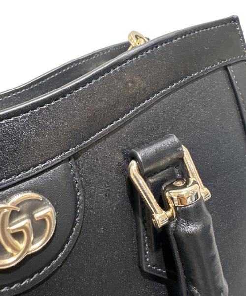GUCCI（グッチ）GUCCI (グッチ) ダイアナ ミディアム バンブー トートバッグ  ブラックの古着・服飾アイテム