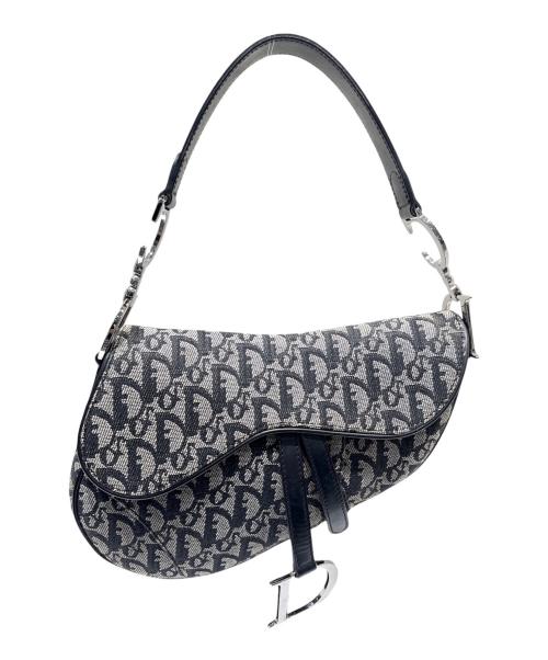 Christian Dior（クリスチャン ディオール）Christian Dior (クリスチャン ディオール) サドルバッグ ネイビーの古着・服飾アイテム