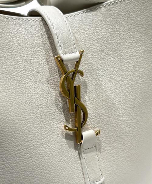 Saint Laurent Paris（サンローランパリ）Saint Laurent Paris (サンローランパリ) ショルダーバッグ/ル サンカセット ソフト スモール/713938 ベージュの古着・服飾アイテム