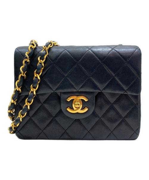 CHANEL（シャネル）CHANEL (シャネル) ミニマトラッセチェーンショルダーバッグ ブラック サイズ:ミニの古着・服飾アイテム