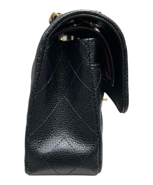 CHANEL（シャネル）CHANEL (シャネル) Wフラップチェーンショルダーバッグ/マトラッセ23/キャビアスキン/A01113 ブラック サイズ:23の古着・服飾アイテム