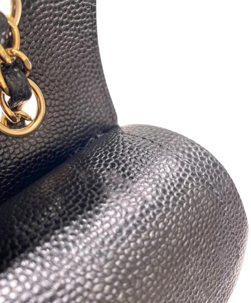 CHANEL（シャネル）CHANEL (シャネル) Wフラップチェーンショルダーバッグ/マトラッセ23/キャビアスキン/A01113 ブラック サイズ:23の古着・服飾アイテム