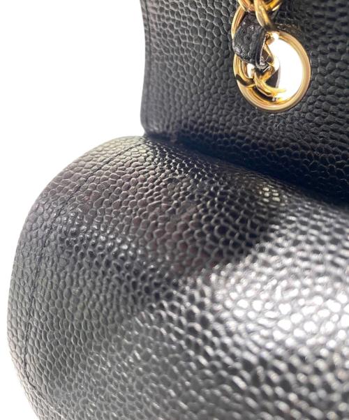 CHANEL（シャネル）CHANEL (シャネル) Wフラップチェーンショルダーバッグ/マトラッセ23/キャビアスキン/A01113 ブラック サイズ:23の古着・服飾アイテム
