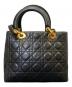 Christian Dior (クリスチャン ディオール) レディ ディオール　2WAYショルダーバッグ ブラック：280000円